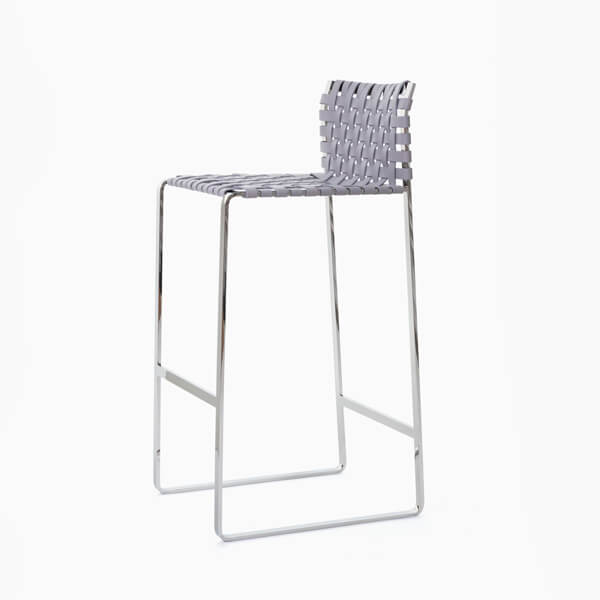 Low Woven Back Stool