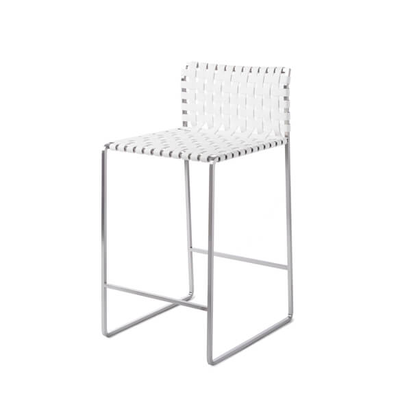 Outdoor Low Woven Back Stool