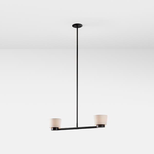 Bodie Double Pendant - Paper Shade - IN STOCK