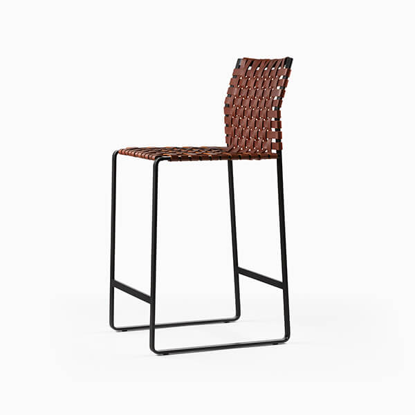 High Woven Back Counter Stool - QUICK SHIP
