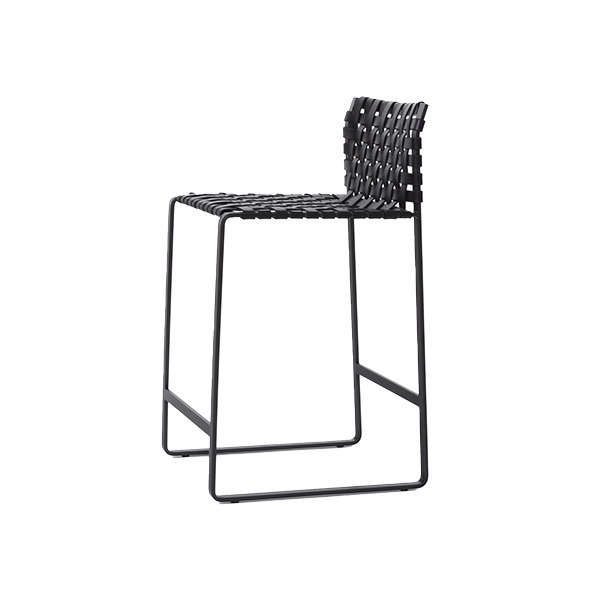 Low Woven Back Counter Stool - IN STOCK